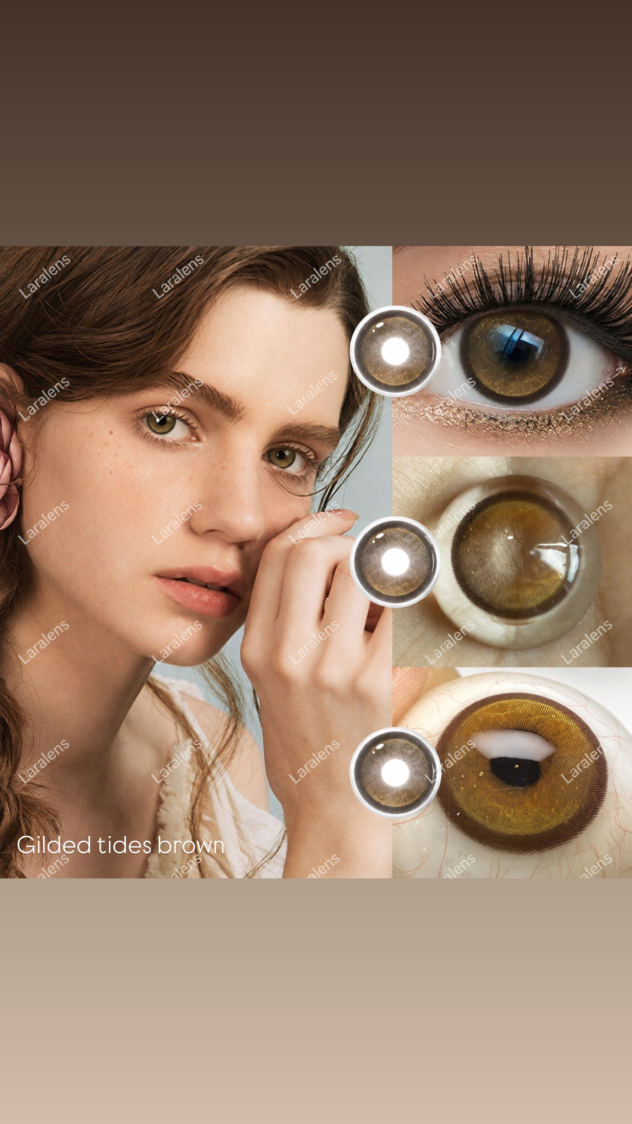 عدسات Gilded Tides Brown