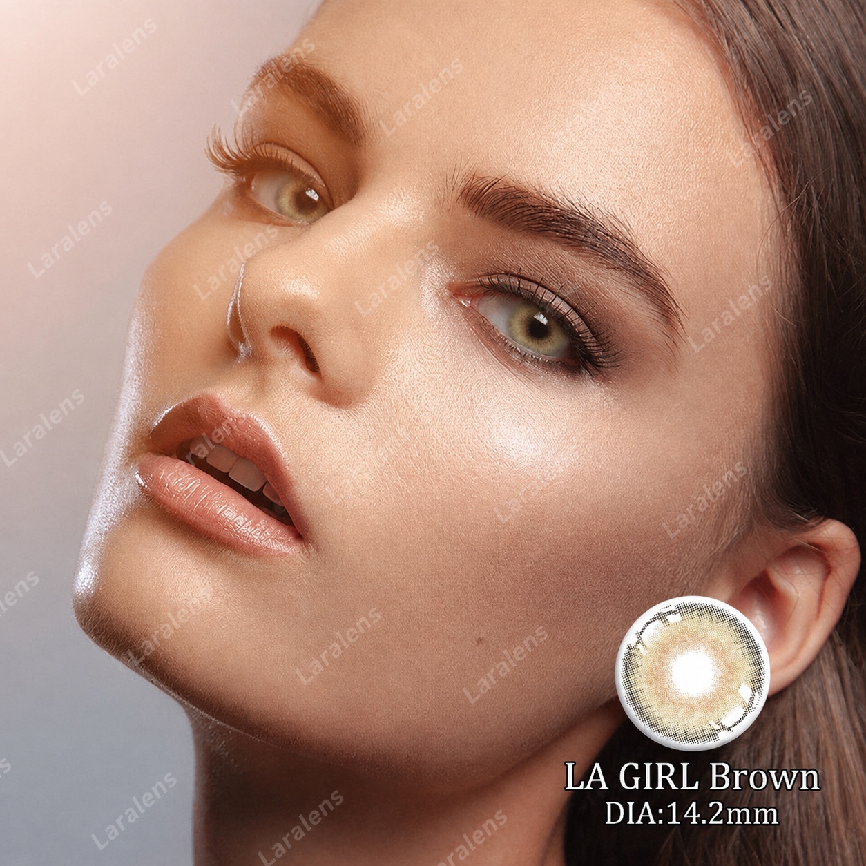 عدسات La Girl Brown