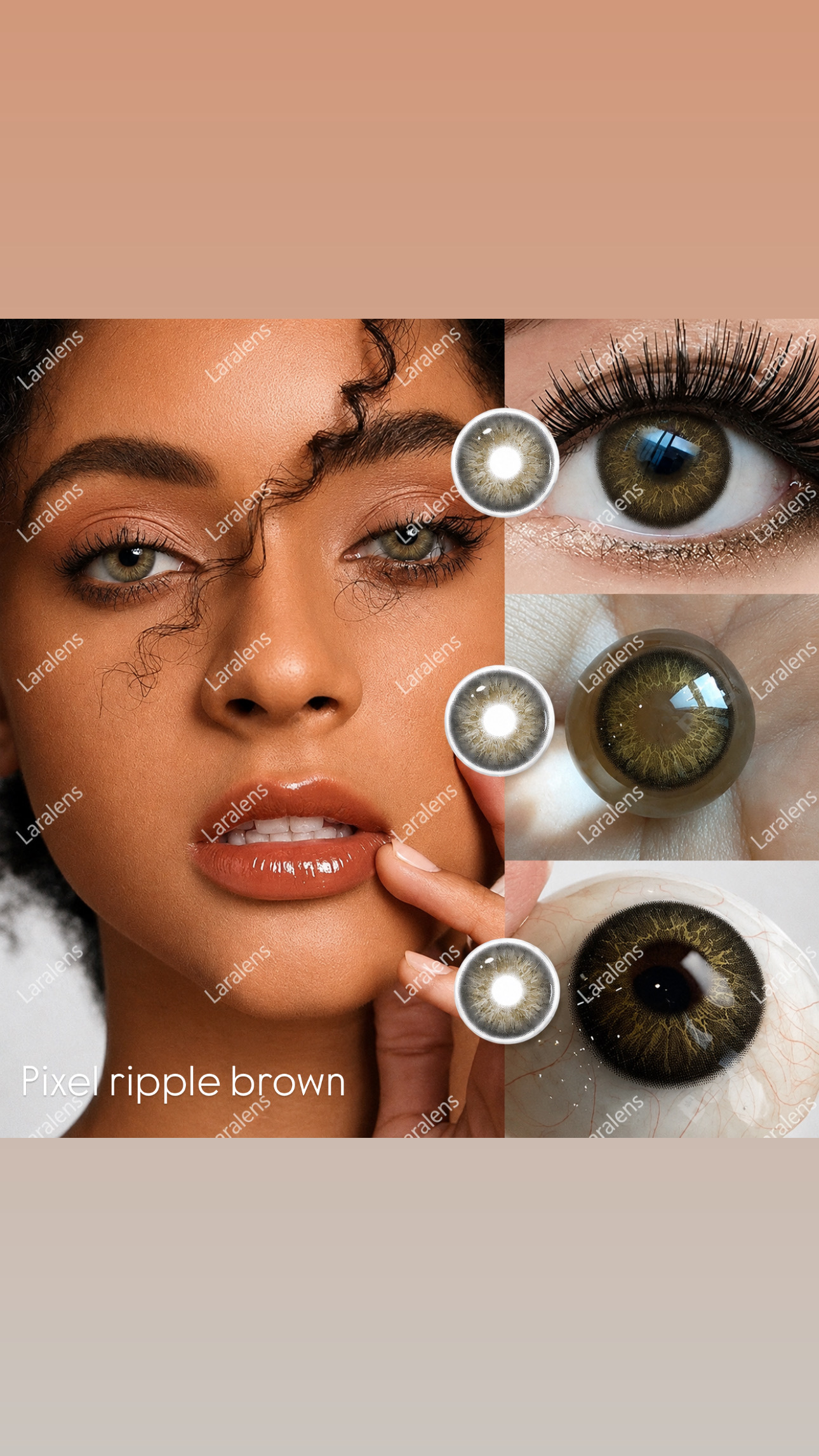 عدسات Pixel Ripple Brown