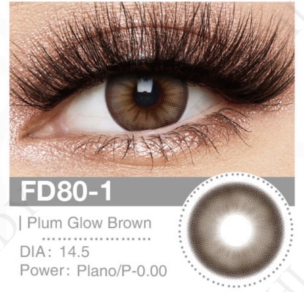 عدسات Plum Glow Brown