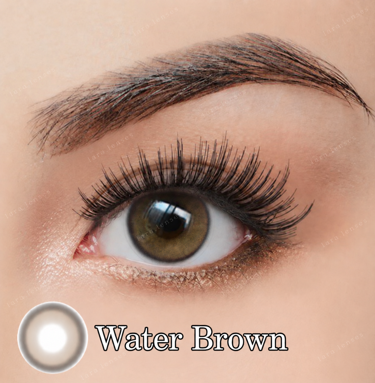 عدسات Water Brown